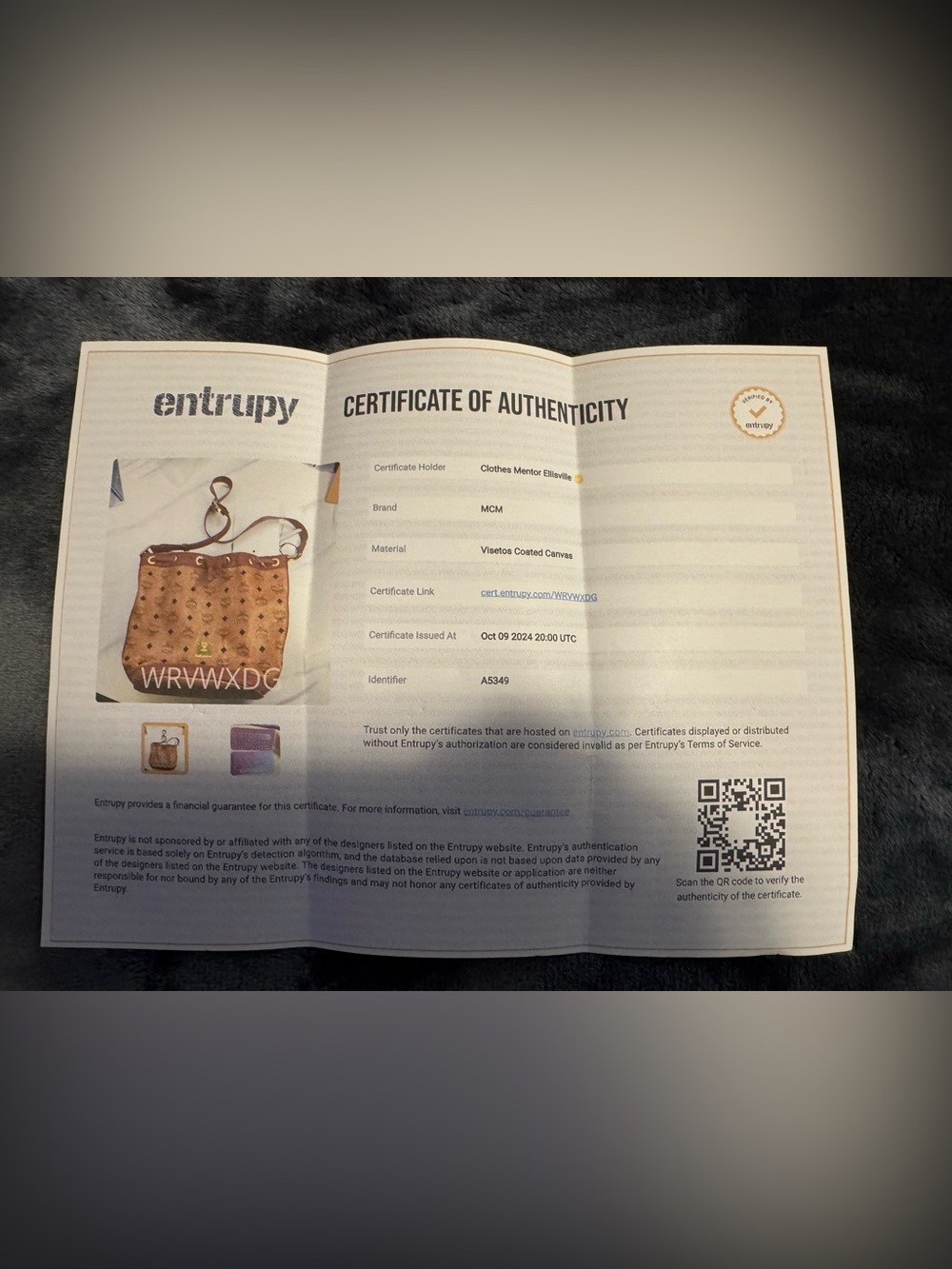 MCM Cognac/Chestnut Visetos Drawstring Shoulder Bag - Picture 9 of 12